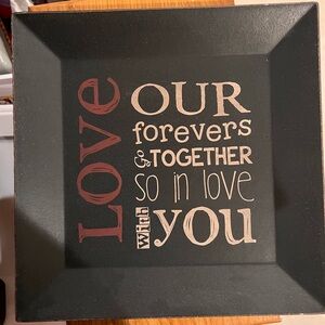 Decorative Love Quote Plaque